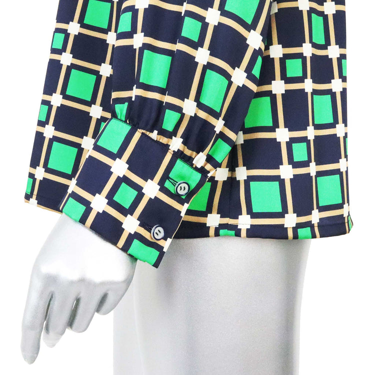 koyuki/3550460/幾何学模様ポリエステルブラウス