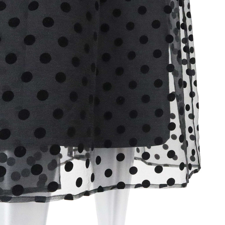 GALENA/70032-7104/ドットフロッキーオーガンジーワンピース