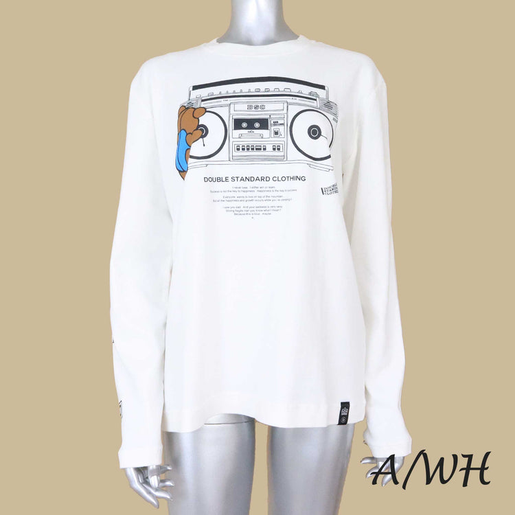 DOUBLE STANDARD CLOTHING/0208-530-233/クマ×ラジカセプリントTシャツ